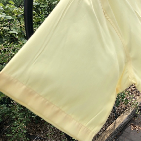 Maxini Collezione Button Down Shirt Size L Short Sleeves Yellow - Picture 4 of 7